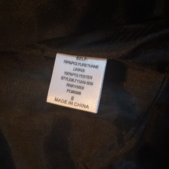 Lush quilted faux leather moto jacket, small - Picture 6 of 6